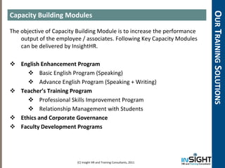 Insight training solutions | PDF