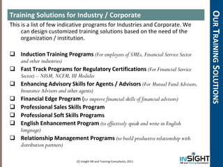Insight training solutions | PDF