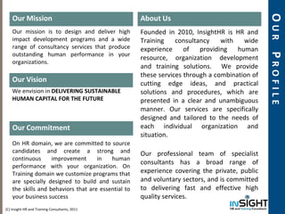 Insight training solutions | PDF