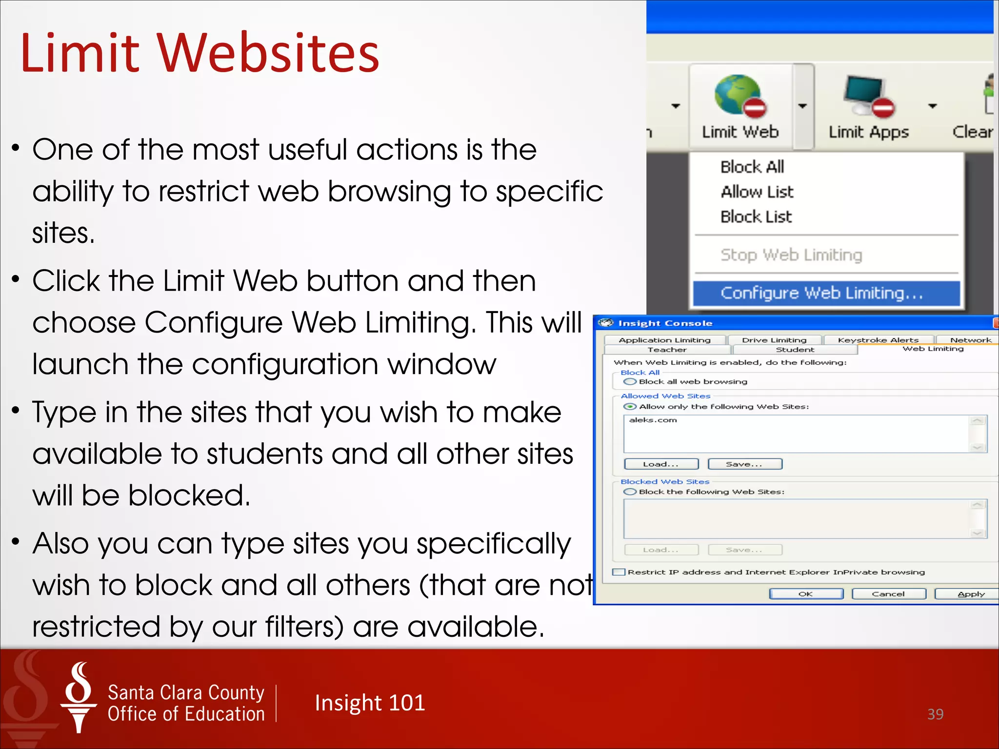 39
Blanking	
  Student	
  Screen
 