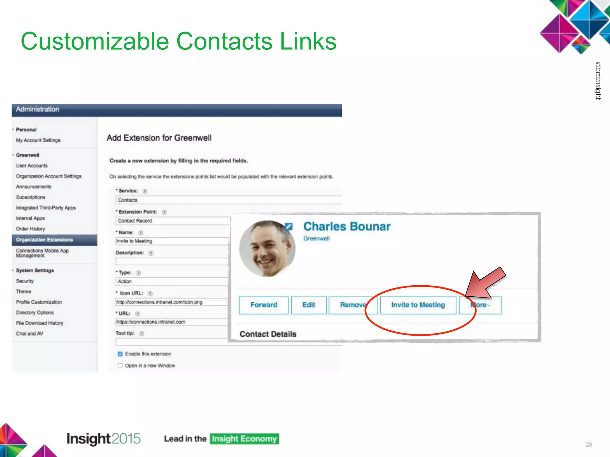 Customizable Contacts Links
28
 