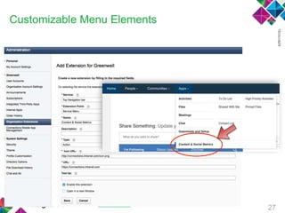 Customizable Menu Elements
27
 