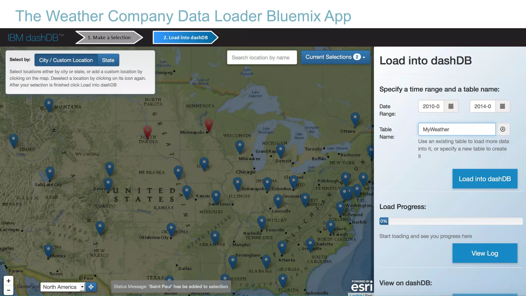 The Weather Company Data Loader Bluemix App 2 