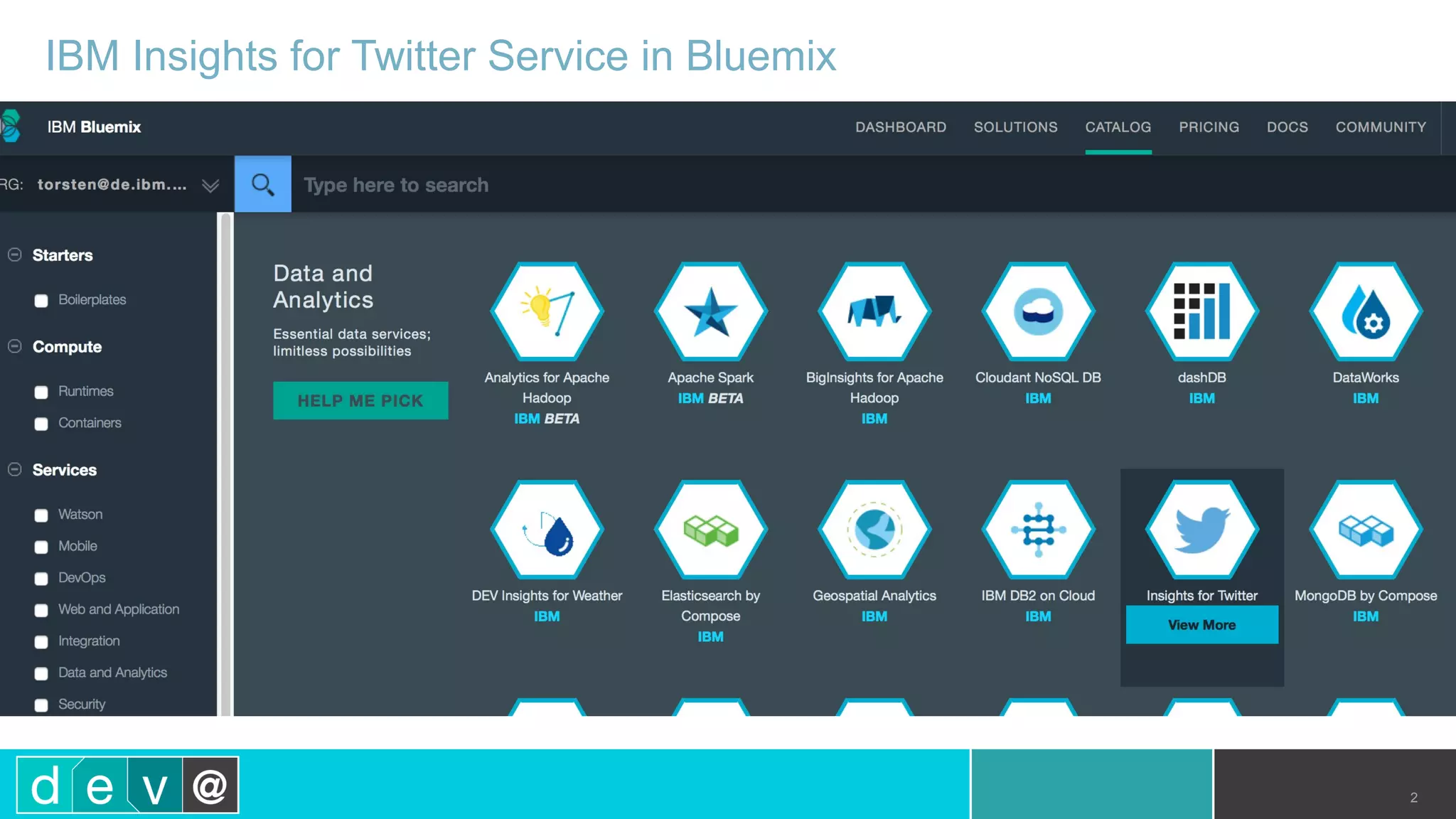 IBM Insights for Twitter Service in Bluemix 2 