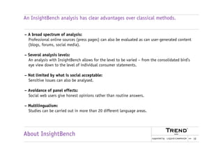 Social media analysis with InsightBench