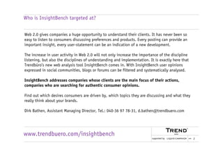 Social media analysis with InsightBench