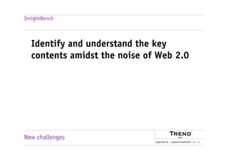 Social media analysis with InsightBench
