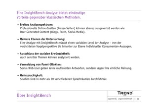 Social Media Analyse mit InsightBench Slide 11