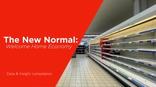 !1
Welcome Home Economy
The New Normal:
Data & Insight compilation
 