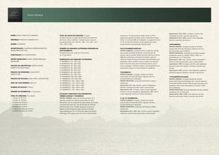 NOME: INSIGHT PRAIA DO FLAMENGO
ENDEREÇO: PRAIA DO FLAMENGO Nº 6
BAIRRO: FLAMENGO
INCORPORAÇÃO: FLAMENGO EMPREENDIMENTOS
IMOBILIÁRIOS SPE LTDA
CONSTRUÇÃO: D2J CONSTRUTORA
GESTÃO IMOBILIÁRIA: KONEK TRANSFORMAÇÃO
IMOBILIÁRIA
PROJETO DE ARQUITETURA: SERGIO GATÁSS
ARQUITETOS ASSOCIADOS
PROJETO DE INTERIORES: DUDA PORTO
ARQUITETURA
PROJETO DE FACHADA: DUDA PORTO ARQUITETURA
ÁREA DO LOTE/TERRENO: 504,21m²
NÚMERO DE BLOCOS: 01 Bloco
NÚMERO DE PAVIMENTOS: 17 Pavimentos
TOTAL DE UNIDADES: 42 unidades
- 1 Garden de 58,17m²;
- 1 Garden de 58,98m²;
- 12 Studios de 37,07m²;
- 12 Studios de 37,87m²;
- 14 Studios de 56,24m²;
- 1 Cobertura Duplex de 71,51m²;
- 1 Cobertura Duplex de 72,79m².
espaço para 16 (dezesseis) bicicletas; escada ao PUC;
espaço para gerador cabinado; jardim; reservatório d’água
inferior e armários/shafts de instalações. As vagas de número
01, 02, 03, 04, 05 e 06 farão uso de equipamentos para
estacionamento automatizados (sistema pallet).
PUC/2ºPAVIMENTO/EDÍCULA:
PARTES COMUNS: circulação coberta; escada de incêndio
pressurizada; 02 (dois) elevadores; coworking/ sala de
reunião; sala de reunião; lavabo; banheiro para funcionários;
refeitório funcionários; armários funcionários; posto de
coleta de roupas; área gourmet festas; lazer descoberto sob
pergolado; jardim; escada ao térreo; escada e rampa para
desnível do pavimento; lazer descoberto; piscina; sauna;
ducha; massagem; banheiro/vestiário; local descoberto para
reservatórios d’água e armários/shafts de instalações.
3ºPAVIMENTO:
PARTES COMUNS: circulação; escada de incêndio
pressurizada; 02 (dois) elevadores; depósito de lixo e
armários/shafts para instalações.
PARTES PRIVATIVAS: compostas de 03 (três) unidades
residenciais.
Apartamento 101: sala, cozinha e quarto intergrados e
banheiro reversível para sala e para o quarto (suíte);
Apartamento 102: circulação, cozinha e sala integradas;
banheiro e terraço descoberto; Apartamento 103: cozinha
e sala integradas; banheiro e terraço descoberto.
4º AO 15º PAVIMENTOS:
PARTES COMUNS: circulação; escada de incêndio
pressurizada; 02 (dois) elevadores; depósito de lixo e
armários/shafts para instalações.
PARTES PRIVATIVAS: compostas de 03 (três) unidades
residenciais.
Apartamento 201 a 1301: sala, cozinha e quarto integrados
e banheiro reversível para sala e para o quarto (suíte);
TOTAL DE VAGAS DE GARAGEM: 10 vagas
(4 vagas cobertas e 6 vagas descobertas), que atenderão
de forma unitária, indistinta e indeterminada a cada um
dos apartamentos 102, 103, 901, 1001, 1101, 1201, 1301,
1401, 1402 e 1403.
NÚMERO DE UNIDADES AUTÔNOMAS RESIDENCIAIS
POR PAVIMENTO:
03 apartamentos por andar do 3º pavimento
ao 16° pavimento.
NUMERAÇÃO DAS UNIDADES AUTÔNOMAS:
3º PAVIMENTO: 101, 102 e 103;
4º PAVIMENTO: 201, 202 e 203;
5º PAVIMENTO: 301, 302 e 303;
6º PAVIMENTO: 401, 402 e 403;
7º PAVIMENTO: 501, 502 e 503;
8º PAVIMENTO: 601, 602 e 603;
9º PAVIMENTO: 701, 702 e 703;
10º PAVIMENTO: 801, 802 e 803;
11º PAVIMENTO: 901, 902 e 903;
12º PAVIMENTO: 1001, 1002 e 1003;
13º PAVIMENTO: 1101, 1102 e 1103;
14º PAVIMENTO: 1201, 1202 e 1203;
15º PAVIMENTO: 1301, 1302 e 1303;
16º PAVIMENTO: 1401, 1402 e 1403.
SITUAÇÃO E DESCRIÇÃO DOS PAVIMENTOS:
TÉRREO/ACESSO/1º PAVIMENTO:
PARTES COMUNS: acesso de veículos; portaria; ECT;
depósito; escada de incêndio pressurizada; 02 (dois)
elevadores; casa de máquinas de pressurização de escada;
compartimento para lixo; casa de bombas de incêndio;
estacionamento com 10 (dez) vagas para veículos de
passeio sendo 04 (quatro) vagas cobertas e 06 (seis)
vagas descobertas com 01 (uma) das vagas descobertas
destinada a PNE; espaço para 26 (vinte e seis) bicicletas;
Apartamento 102 a 1302: circulação, cozinha e sala
integradas; banheiro; varanda e laje técnica;
Apartamento 103 a 1303: cozinha e sala integradas;
banheiro; varanda e laje técnica;
16ºPAVIMENTO:
PARTES COMUNS: circulação; escada de incêndio
pressurizada; 02 (dois) elevadores; depósito de lixo e
armários/shafts para instalações.
PARTES PRIVATIVAS: compostas de 03 (três) unidades
residenciais, sendo 2 unidades (1402 e 1403), com
dependências no 17º Pavimento.
Apartamento 1401: sala, cozinha e quarto integrados e
banheiro reversível para sala e para o quarto (suíte);
Apartamento 1402: circulação, cozinha e sala integradas;
escada ao pavimento superior; banheiro; varanda e laje
técnica;
Apartamento 1403: cozinha e sala integradas; escada ao
pavimento superior; banheiro; varanda e laje técnica;
17ºPAVIMENTO/TELHADO:
PARTES COMUNS: circulação; escada de incêndio
pressurizada; 02 (dois) elevadores; bar; casa de máquinas
de exaustão (CME); banheiro PNE; terraço descoberto sob
pergolado; deck terraço descoberto e armários / shafts
para instalações;
PARTES PRIVATIVAS: 02 (duas) dependências das unidades
residenciais do 16º Pavimento.
Apartamentos 1402 e 1403: suíte; banheiro da suíte;
escada ao pavimento inferior; varanda e laje técnica.
FICHA TÉCNICA
 
