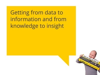 Getting from data to information and from knowledge to insight  