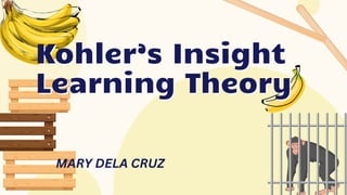 MARY DELA CRUZ
Kohler’s Insight
Kohler’s Insight
Learning Theory
Learning Theory
 