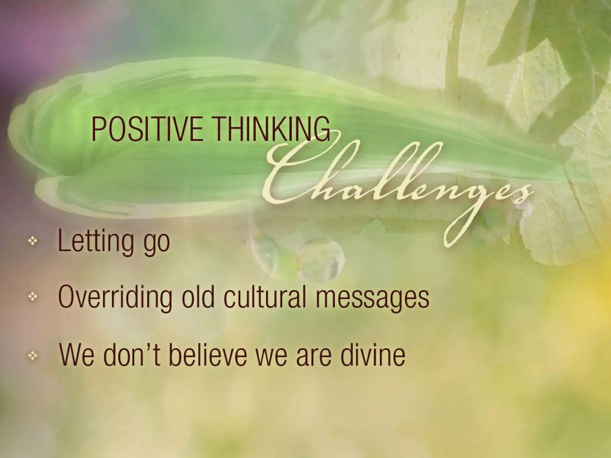 We don’t believe we are divine. 