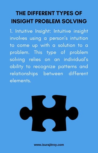 Pencil Insight Problem Insight Problem Solving - eBook | PDF