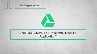 Contingency Plan
ENTERING MARKET OF “Suitable Areas Of
Application”.
 