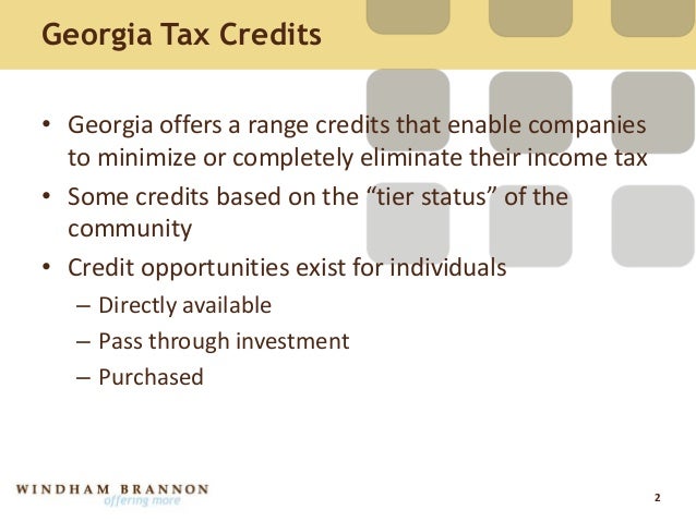 What Is The Georgia Income Tax Credit? – EVOULZ