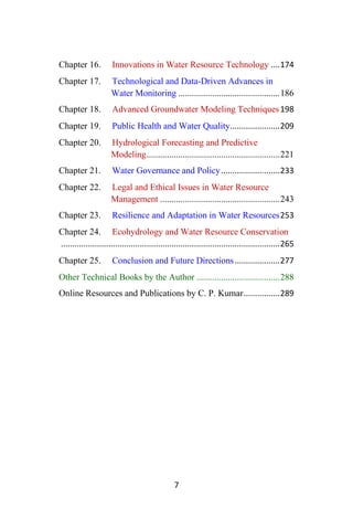Advanced Insights in Hydrology and Water Resources | PDF