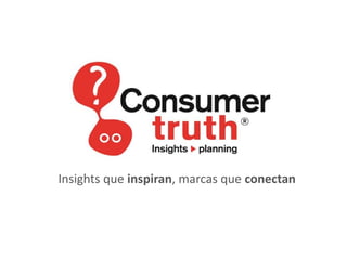 Insights que inspiran, marcas que conectan

© Consumer Truth – Consumer Insights & Planning / www.consumer-insights.com.pe

 