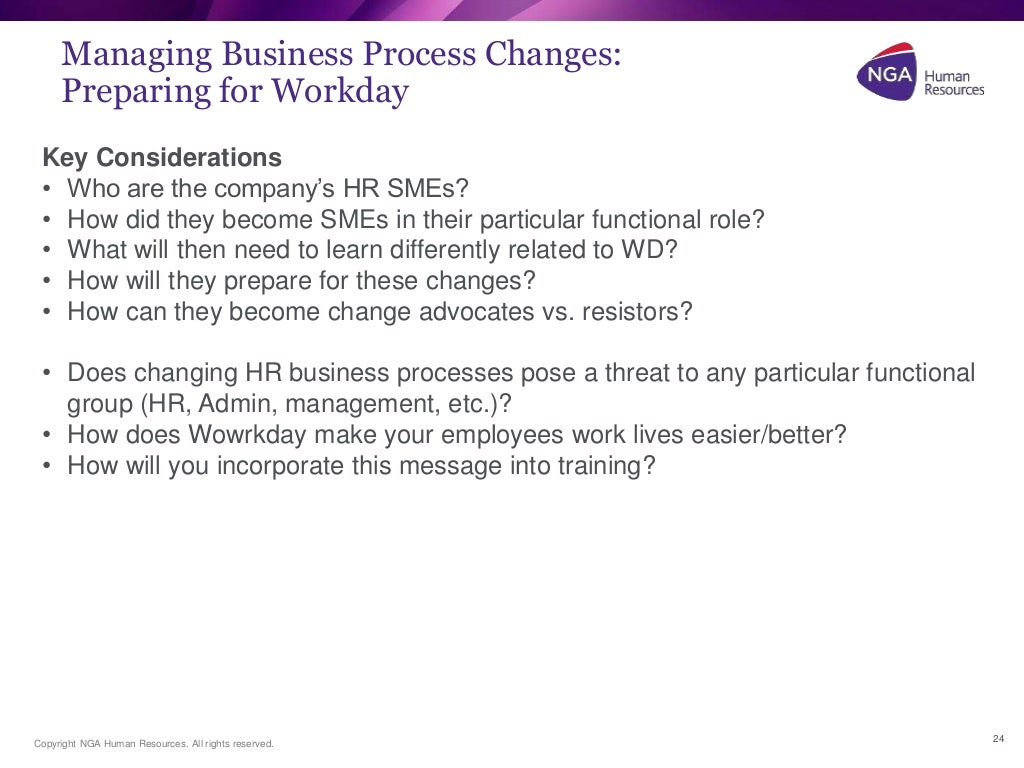 Workday Change Management