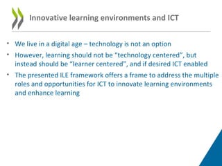 Insights from international work on innovative learning environments | PPT
