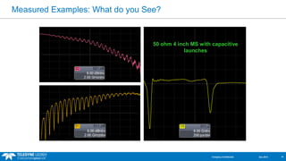Measured Examples: What do you See? 
50 ohm 4 inch MS with capacitive 
Company Confidential Dec 2013 14 
launches 
 