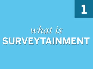 1
    what is
SURVEYTAINMENT
 