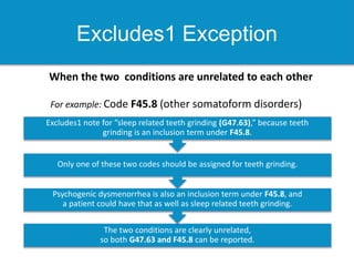2 More Excludes Notes Examples Insights icd10 & Your Bottom Line | PPTX