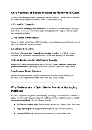 Gallery Detail: Insights Into Premium Messaging Platforms Ensuring Safe Communication