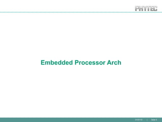 01/01/10 | Seite 5
Embedded Processor Arch
 