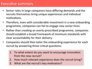 Insights On Executive Onboarding   Max Evans