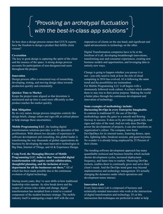 Insights success the 10 innovative mobile app solution providers