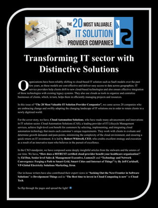 The 20 most valuable it solution provider companies | PDF