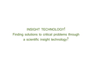 Insight technology | PDF