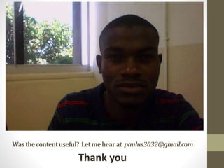 Wasthecontentuseful? Letmehearat paulus3032@gmail.com
Thank you
 