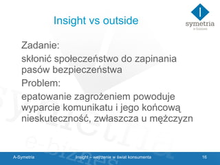 Insight – wejrzenie w świat konsumenta | PPT
