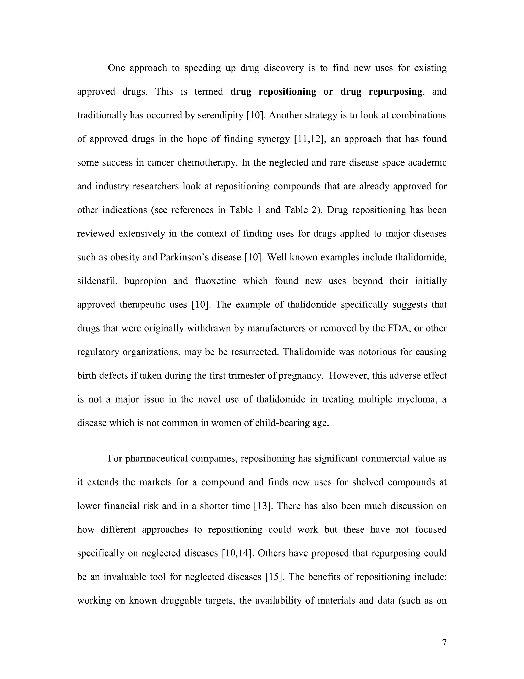 In silico repositioning of approved drugs for rare and neglected ...