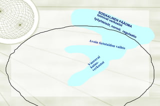 työyhteisöt, normit,  regulaatio Vuorovaikutus-verkostot Avoin tietotaidon vaihto SOSIAALINEN PÄÄOMA  toimivat verkostot 