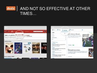 AND NOT SO EFFECTIVE AT OTHER
TIMES…
 