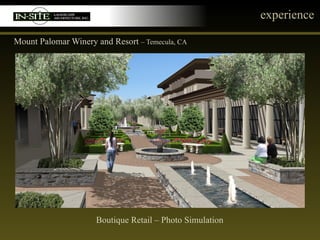 experience Mount Palomar Winery and Resort  – Temecula, CA Boutique Retail – Photo Simulation 