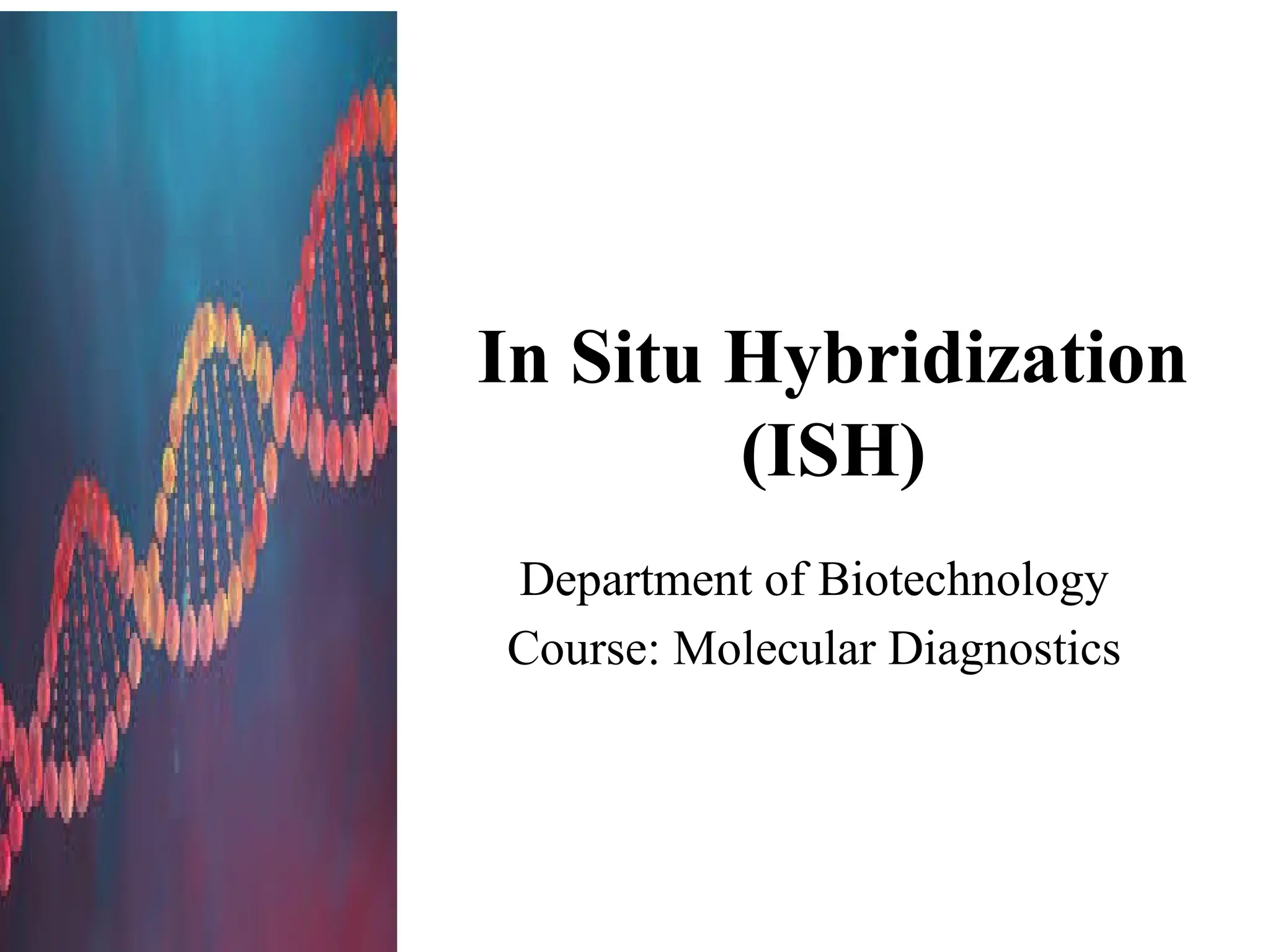 InSitu Hybridization and Fluorescence In Situ Hybridization (FISH) .pptx