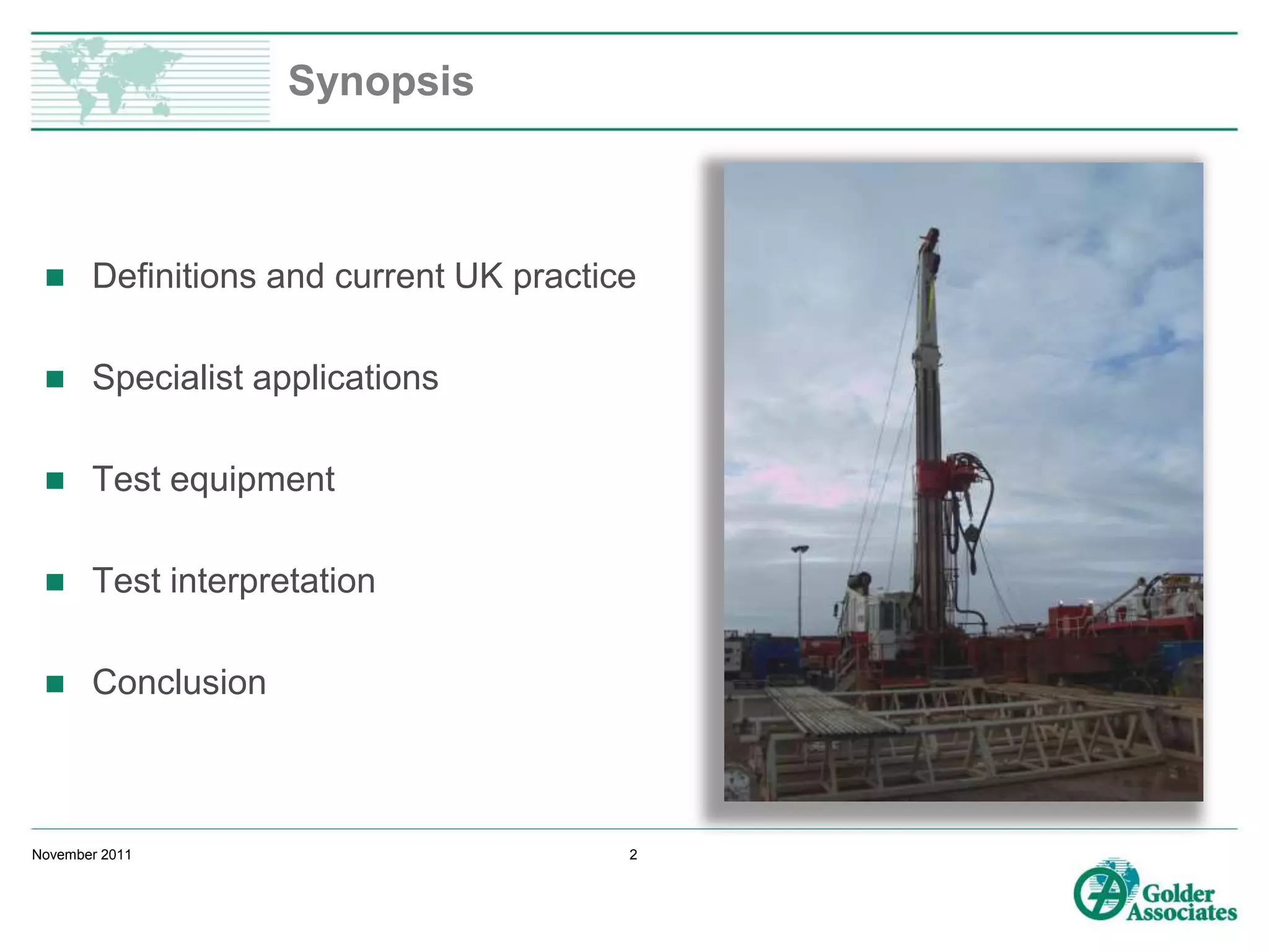 In situ permeability testing in boreholes | PPTX