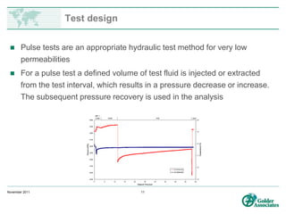 In situ permeability testing in boreholes | PPTX