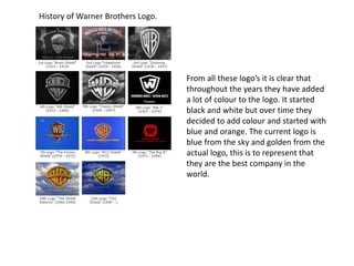 Institutional logo warner brothers | PPTX