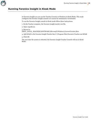 Faronics Insight User guide | PDF