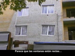 Parece que las ventanas están rectas… 