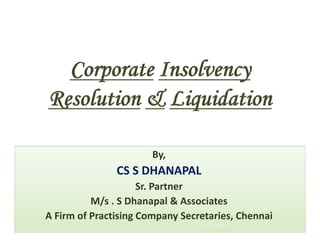 By,
CS S DHANAPALCS S DHANAPAL
Sr. Partner
M/s S Dhanapal & AssociatesM/s . S Dhanapal & Associates
A Firm of Practising Company Secretaries, Chennai
S.DHANAPAL
 