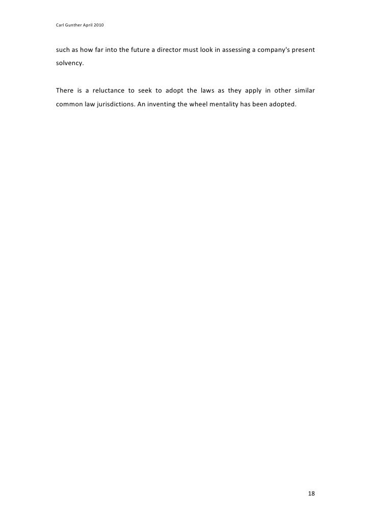 Insolvent trading safe harbour options paper