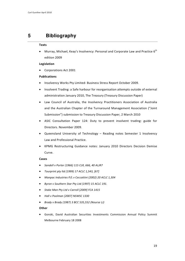 Insolvent trading safe harbour options paper