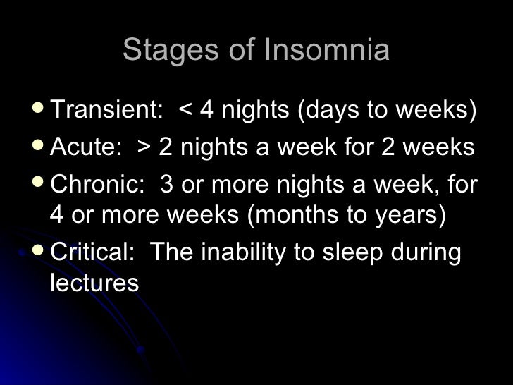 insomnia powerpoint transient