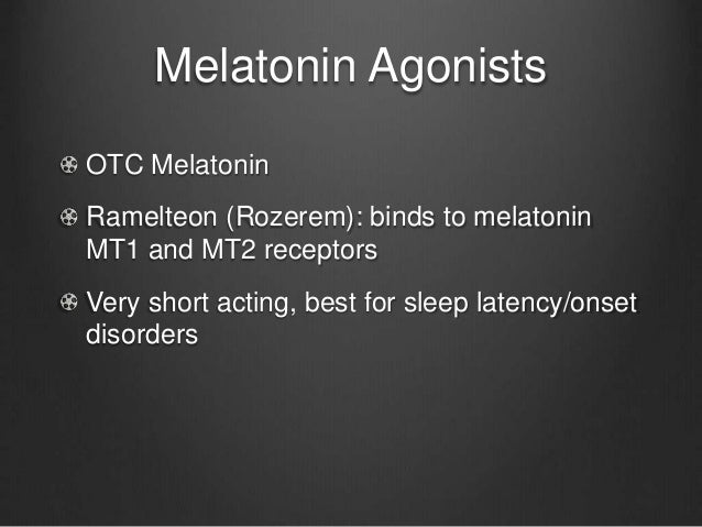 klonopin onset and duration of melatonin